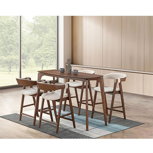 AndrewHomeStudio Harstie 5pcs Counter Height Table Set Wayfair Canada